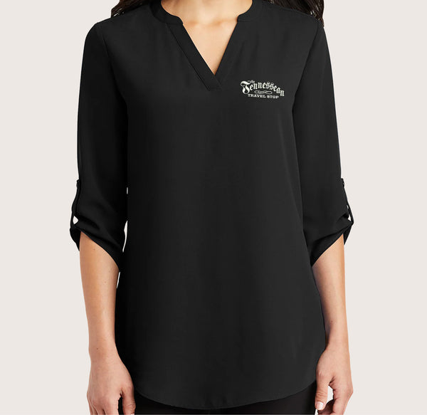 Item# LW701 Port Authority ® Ladies 3/4-Sleeve Tunic Blouse