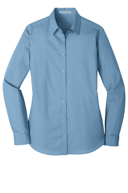 Port Authority® Women's Long Sleeve Carefree Poplin Shirt LW100