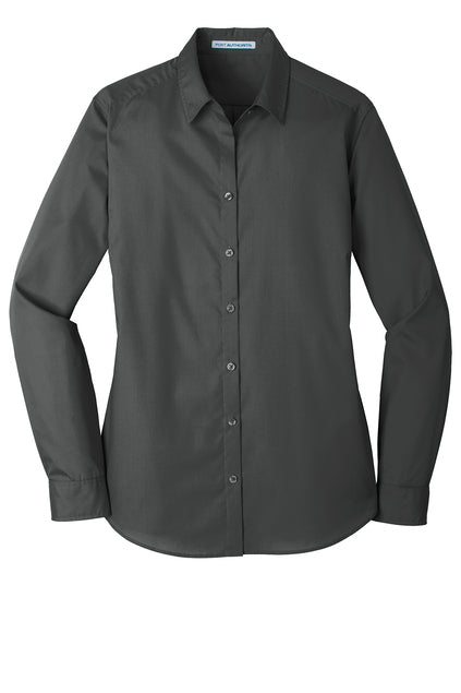 Port Authority® Women's Long Sleeve Carefree Poplin Shirt LW100
