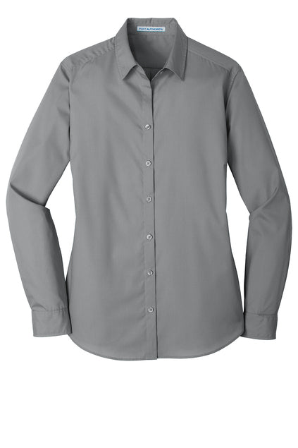 Port Authority® Women's Long Sleeve Carefree Poplin Shirt LW100