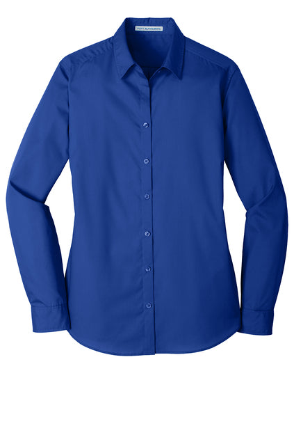 Port Authority® Women's Long Sleeve Carefree Poplin Shirt LW100