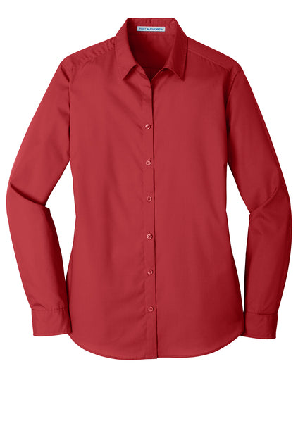 Port Authority® Women's Long Sleeve Carefree Poplin Shirt LW100