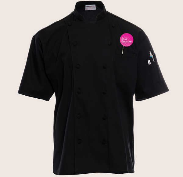 Rosa Mexicano Black Short Sleeve Mesh Back Coat