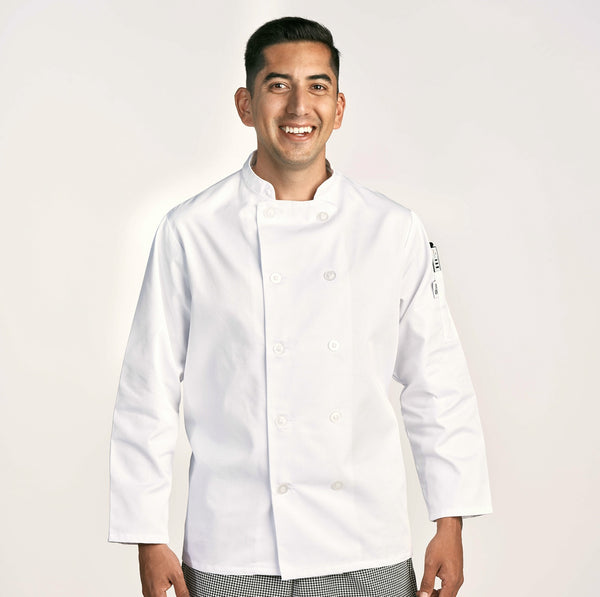 White Safety Sleeve Chef Coat 811