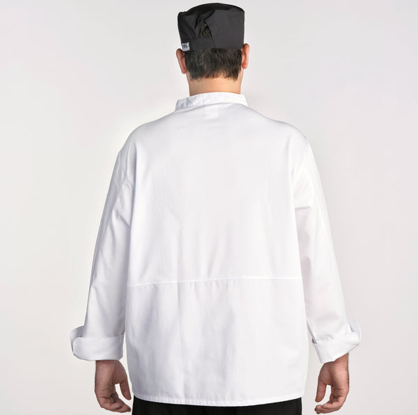 White Mesh-Back Chef Coat 7655