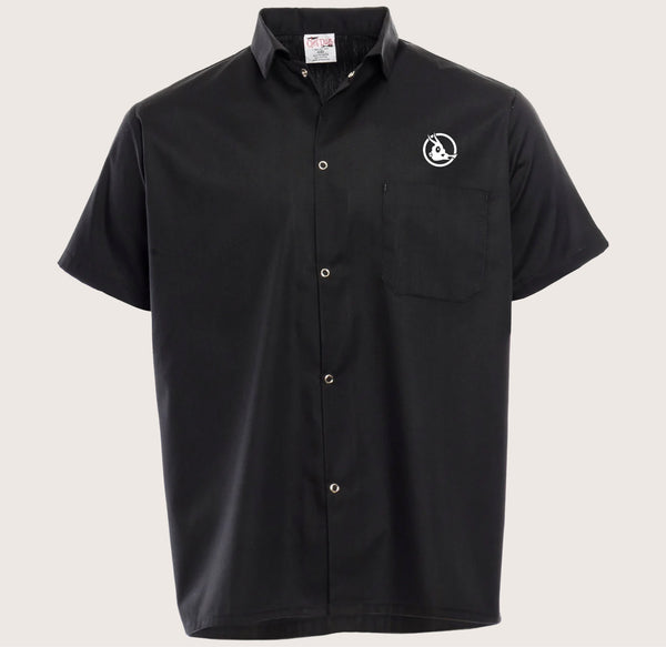 Basic Black Cook Shirt with Cowfish Logo