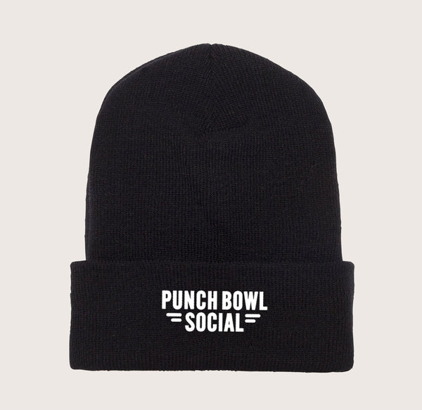Black Cuffed Knit Beanie