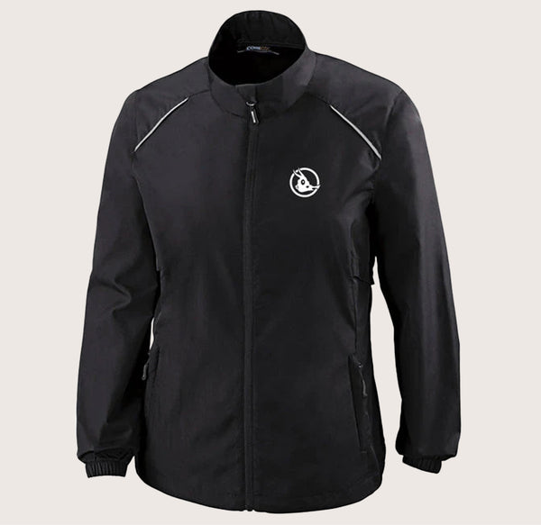 Core 365 Ladies' Motivate Unlined Lightweight Jacket with Cowfish Logo