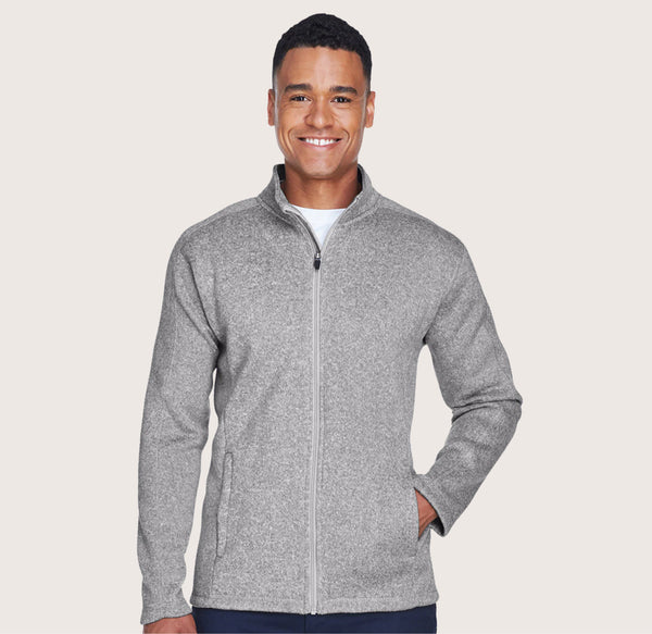 Devon & Jones Men's Bristol Full-Zip Sweater Fleece Jacket DG793