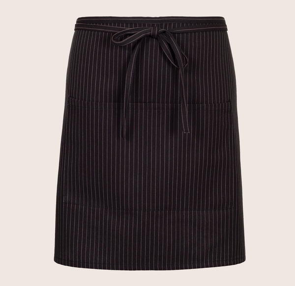 Pinstripes FOH Server Half Bistro Two Pocket Apron