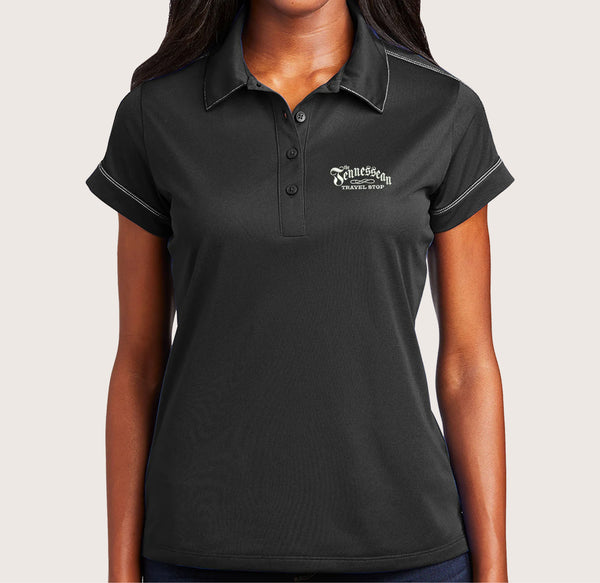 Item# LST659 Sport-Tek® Ladies Contrast Stitch Micropique Sport-Wick® Polo