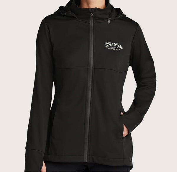 Item# LST980 Sport-Tek® Ladies Hooded Soft Shell Jacket