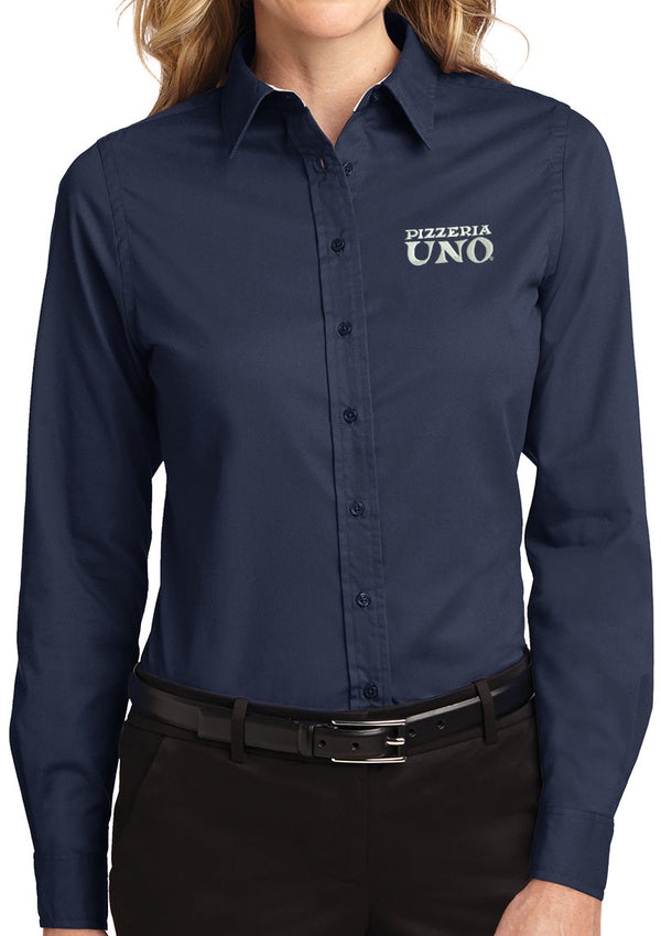 Pizzeria Uno Womens Long Sleeve Easy Care Shirt