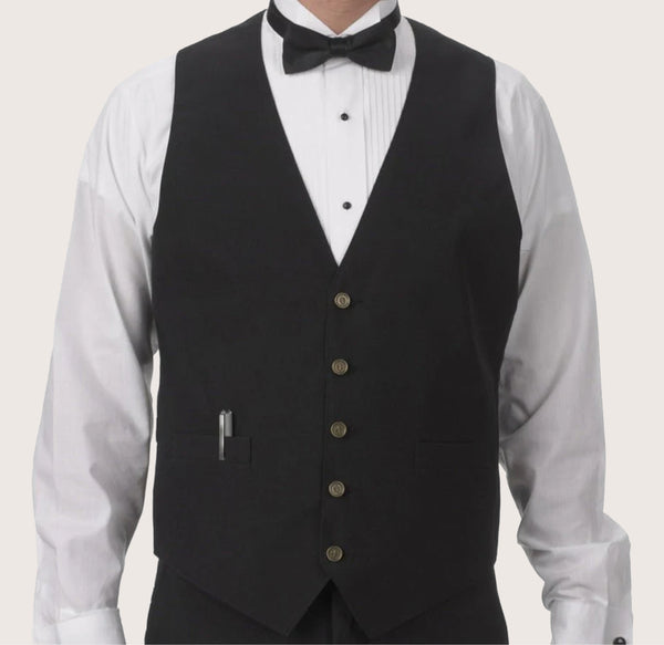 Men's Silky Belted Back Vested Adjustable