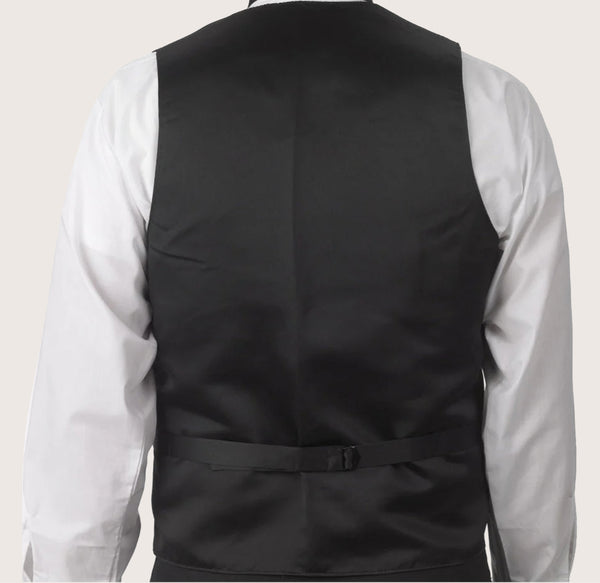 Men's Silky Belted Back Vested Adjustable
