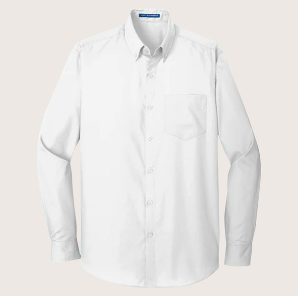 Port Authority® Long Sleeve Carefree Poplin Shirt W100