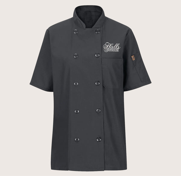 Hall's Chophouse Ladies Short Sleeve OilBlok + MIMIX® Chef Coat