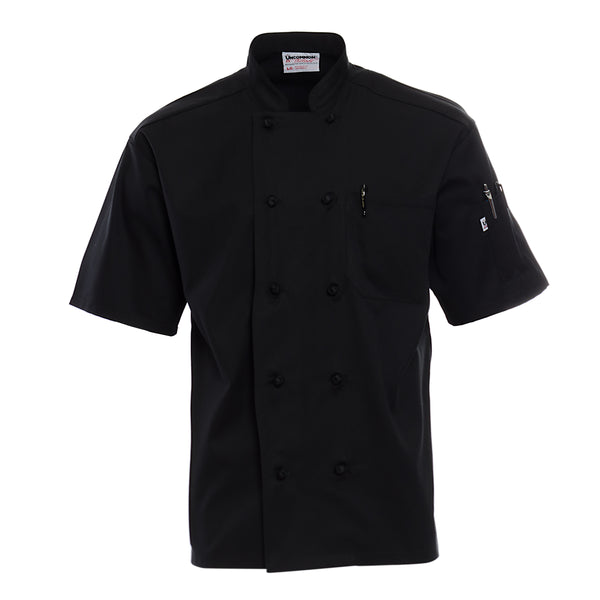 100pcs Chef Coat Boutons Chef Veste Boutons Black Ball Chef Manteau Boutons  ronds Remplacement Vêtements Accessoires
