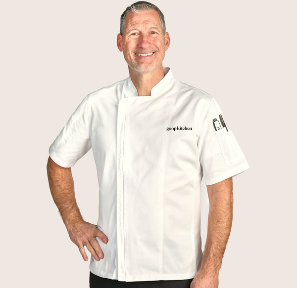Goop Kitchen ACDC White Springfield Chef Coat