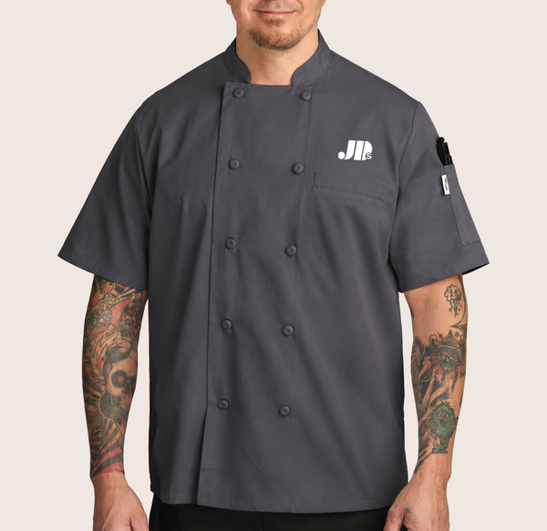 Joey Ds Black Short Sleeve Mesh Back Coat