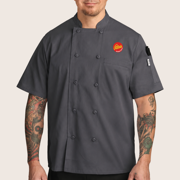 Rita's Grey Mesh Back Chef Coat
