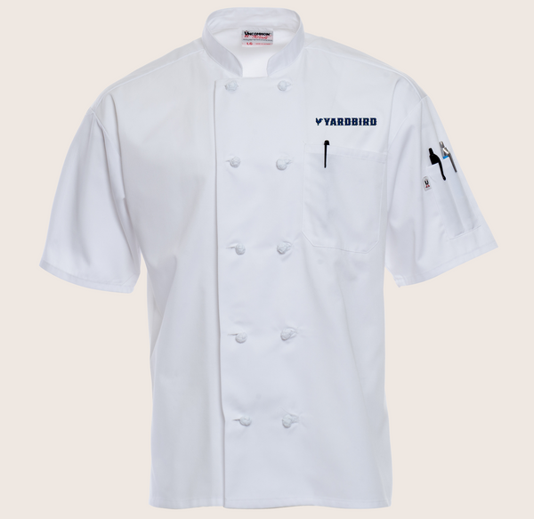 4701 Short Sleeve Knot Button Chef Coat