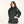 Women's Black Knot-Button Chef Coat 5700W