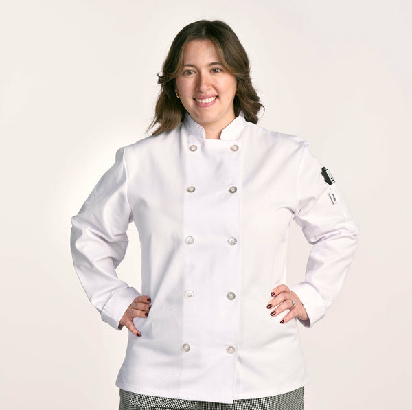 Women's White Chef Coat 806