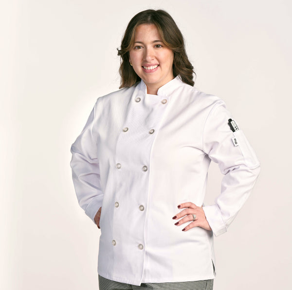 Women's White Chef Coat 806