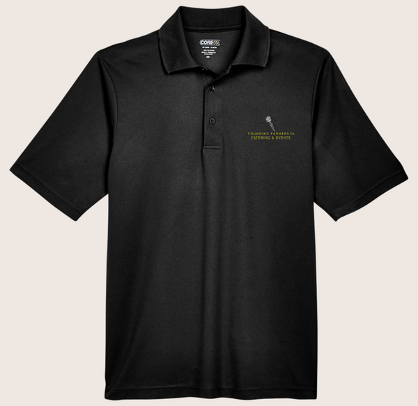 Farmers Catering Black Polo Shirt