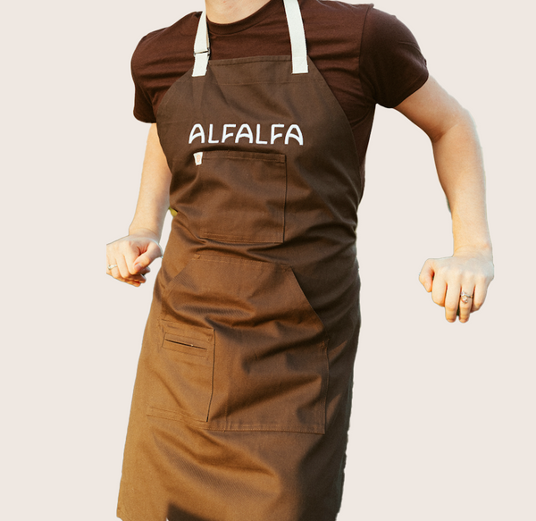 Alfalfa Espresso Bib Apron