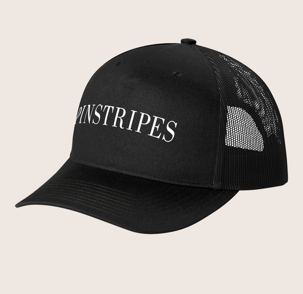 Pinstripes Snapback Five-Panel Trucker Cap