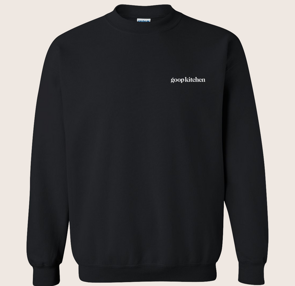 Goop Kitchen Black Crew Neck Sweatshirt