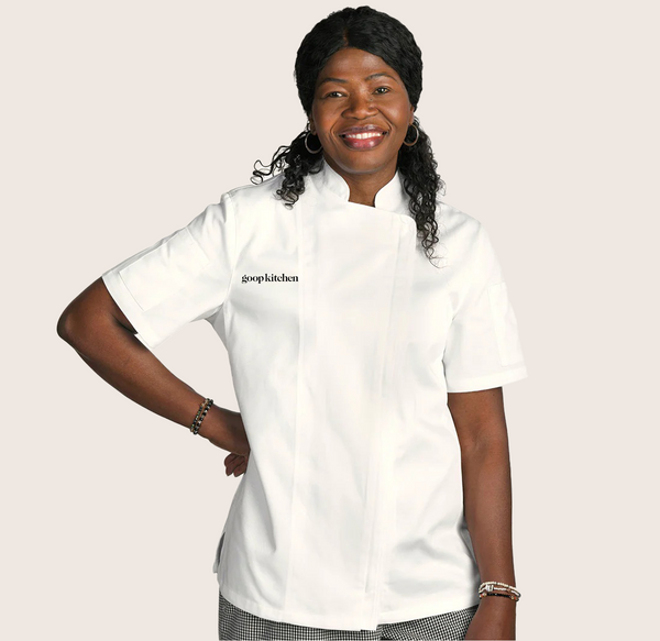 Goop Kitchen ACDC White Springfield Chef Coat