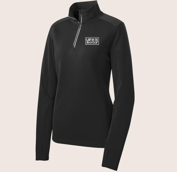 Up On The Roof Black 1/4 Zip