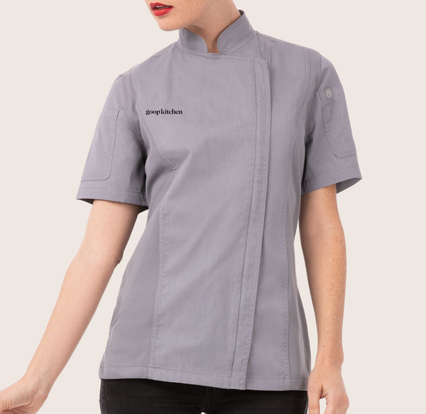 Goop Kitchen CDC Gray Springfield Chef Coat