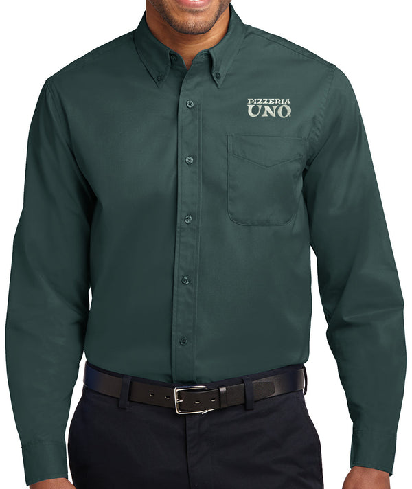 Pizzeria Uno Mens Long Sleeve Easy Care Shirt