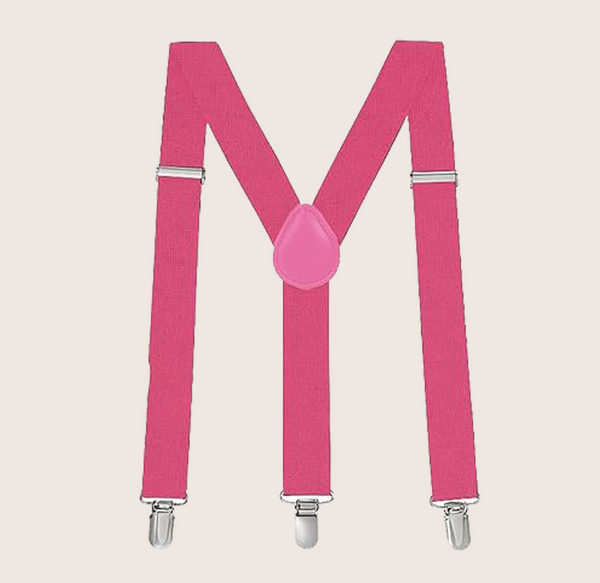 Rosa Mexicano Pink Suspenders