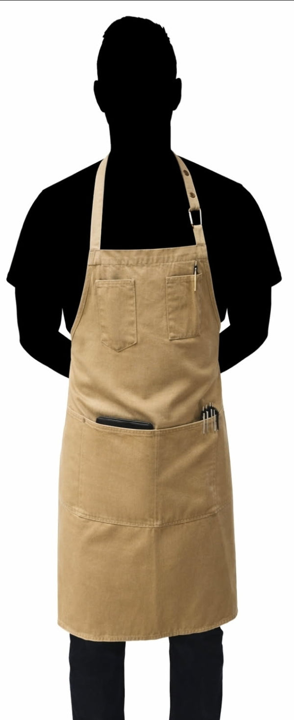 Beetlecat Natural Bib Apron