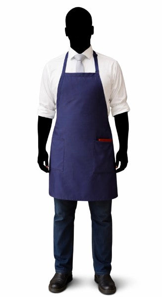 St. Cecilia Navy 2 Pocket Bib Apron