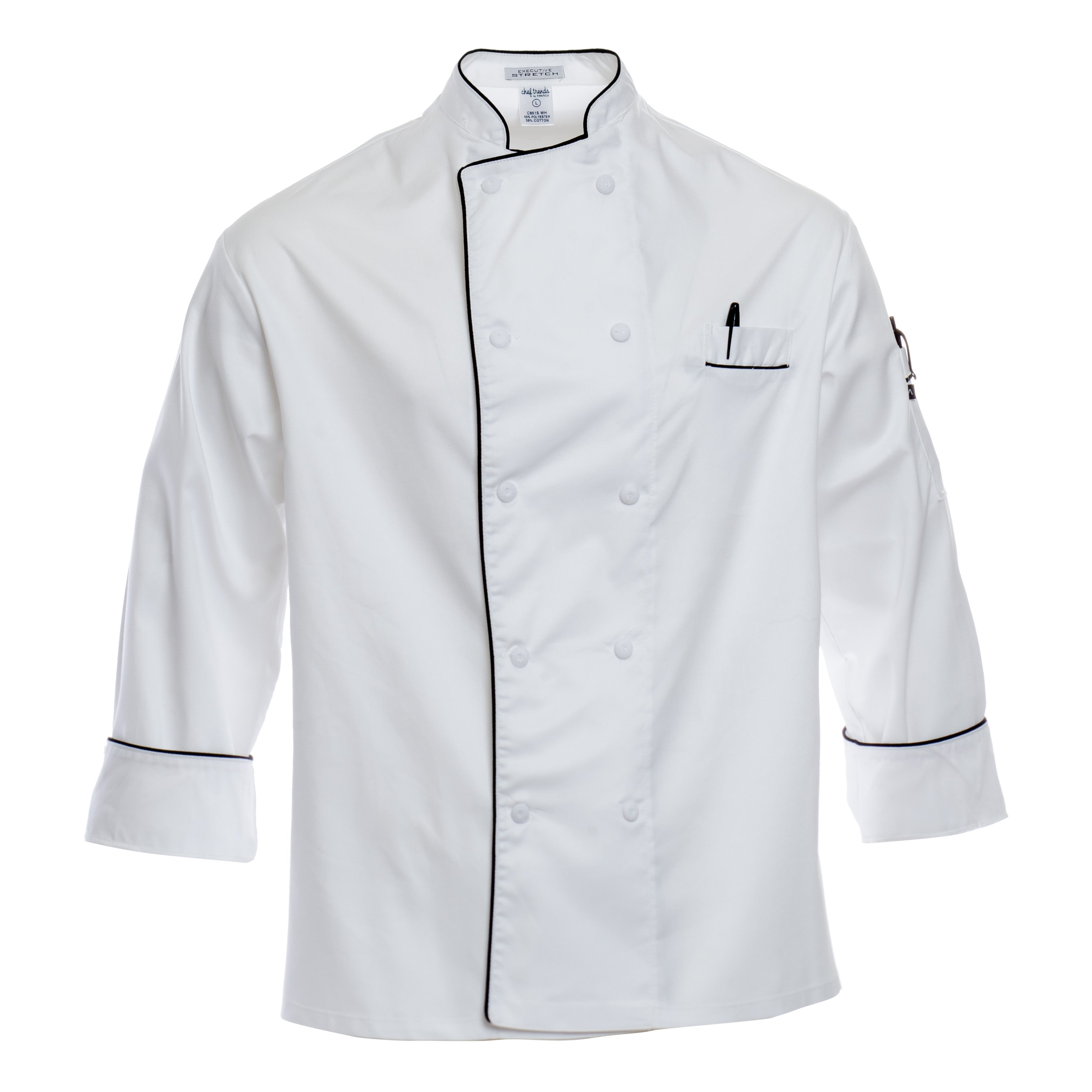 Auguste Chef Jacket Design, White - S | Boldric