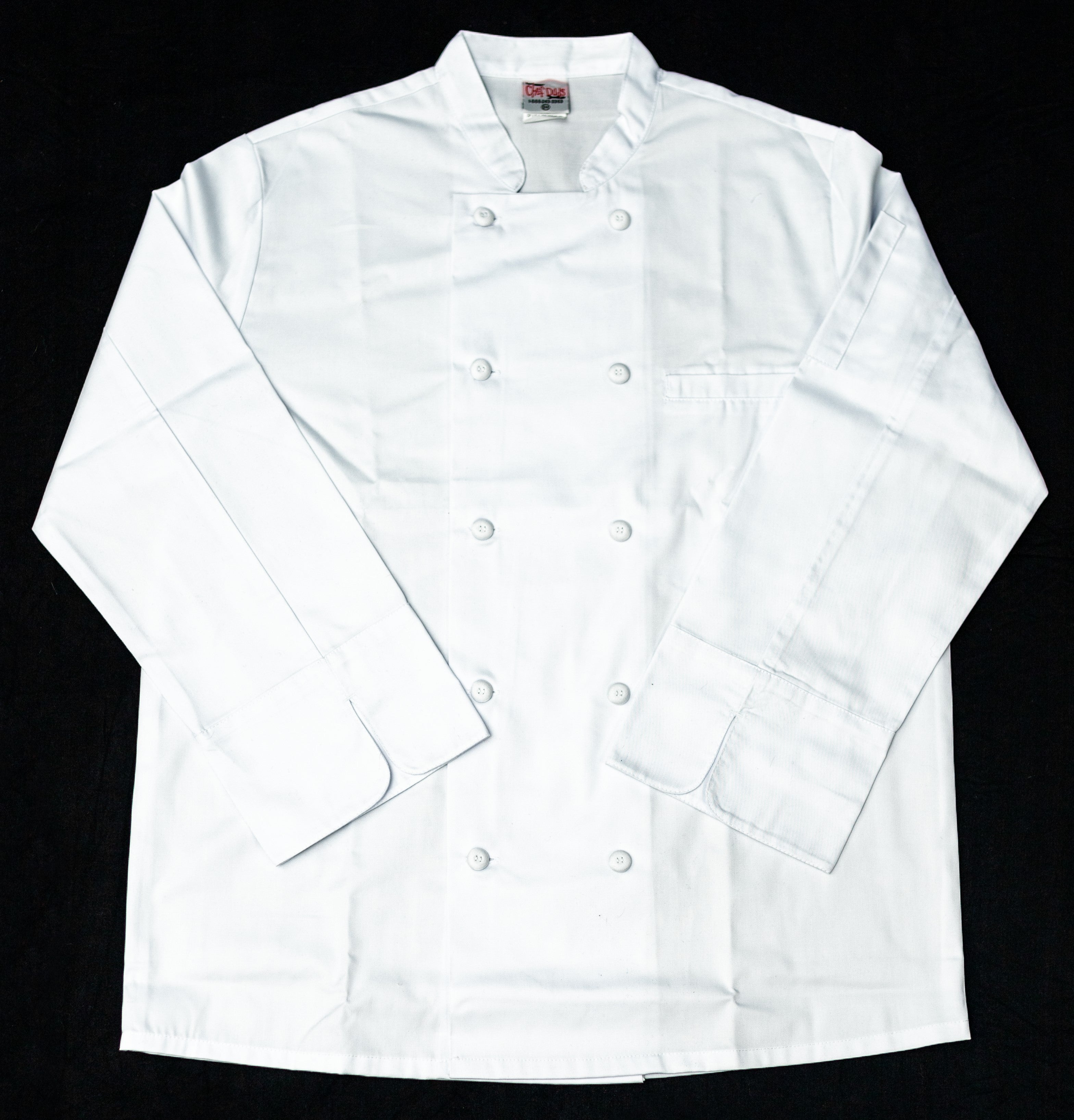 Executive Chef Coat with Cloth-Covered Buttons